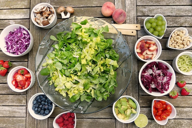 Vegetables and fruits